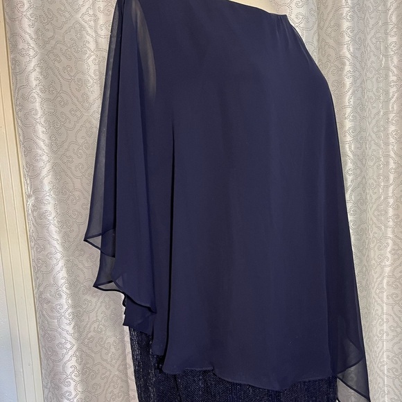 MSK Woman dark Navy blue evening gown - Picture 3 of 3